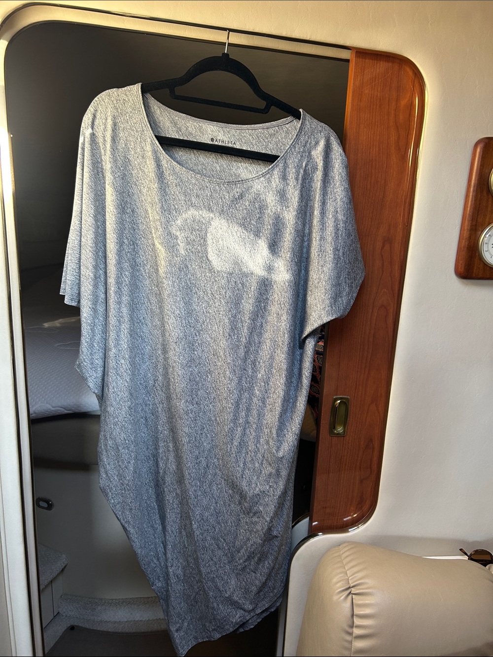 Athleta Heathered Gray Women's Mini Dress